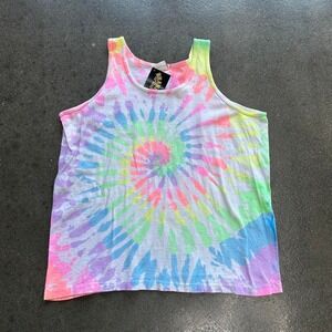 Vintage 90s Signal Tie Dye Made In Usa Tank Top